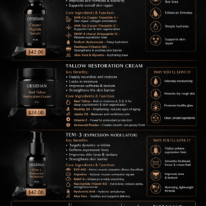 OBSIDIAN Skin Restoration and Rejuvenating Bundle